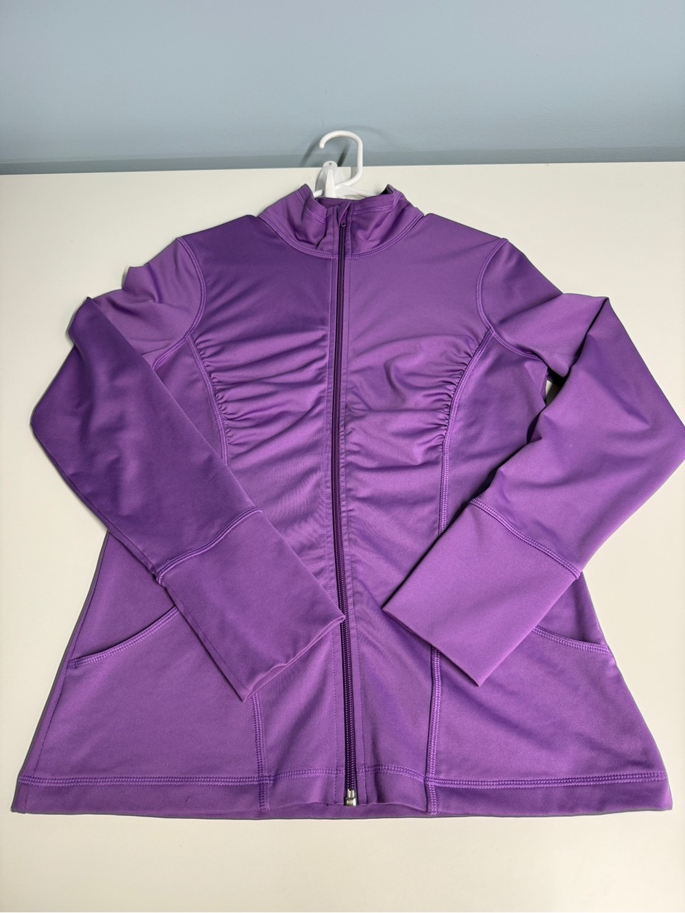 Women's Purple Zip-Front Active Jacket